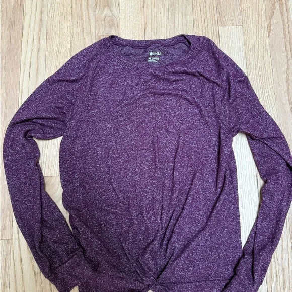 Zella Girls Twist Front Top Purple - Picture 1 of 3